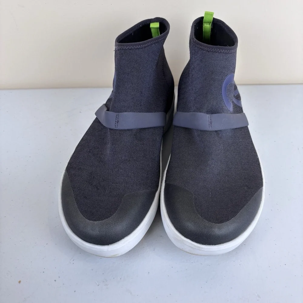 Oofos‎ Oomg Fibre High Top Slip On Shoes Boots Womens 9.5 Heather Blue Recovery